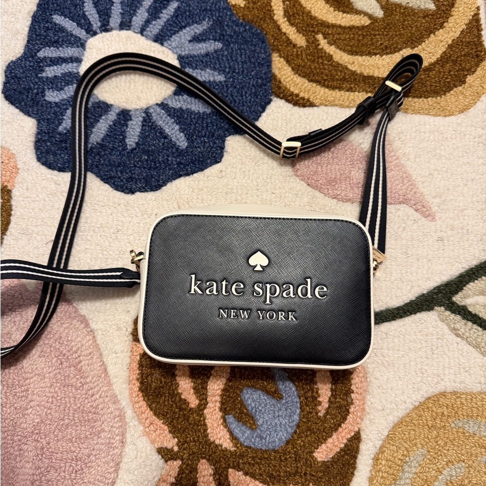 Kate Spade Black and Cream Crossbody Bag
